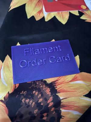 Filament Order Card