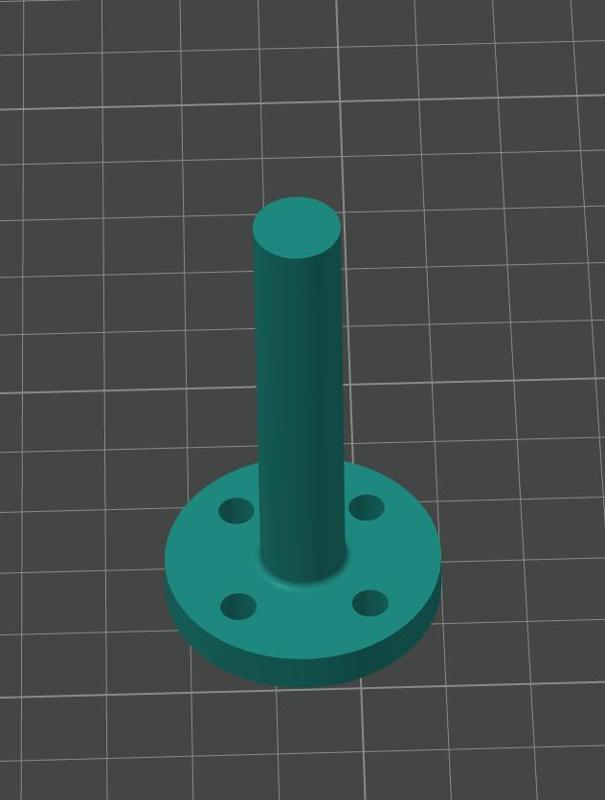 6384 prop flange shaft for balancing