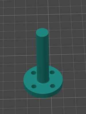 6384 prop flange shaft for balancing