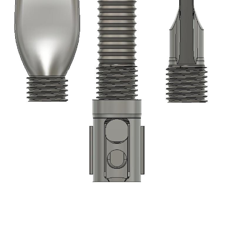 DysonV10 vaccum to custom thread adapter