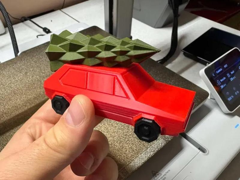 Christmas Car with Tree