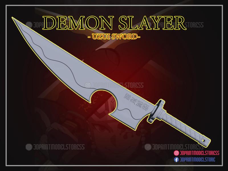 Demon Slayer Tengen Uzui Blades Sword - Anime - Manga - Props Cosplay