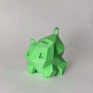cute Low Poly Pokemon Bulbasaur Keychain