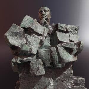 Statue of Largo Caballero (1985), by the sculptor J. Noja