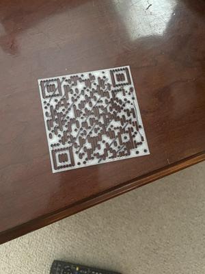 Rickroll QR Stencil