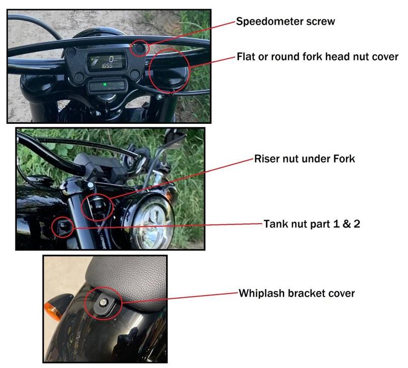 Different covers for Softail Street Bob FXBB