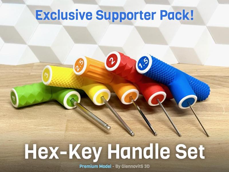 Hex-key T- and L-Handle Set (Premium supporter pack - metric)