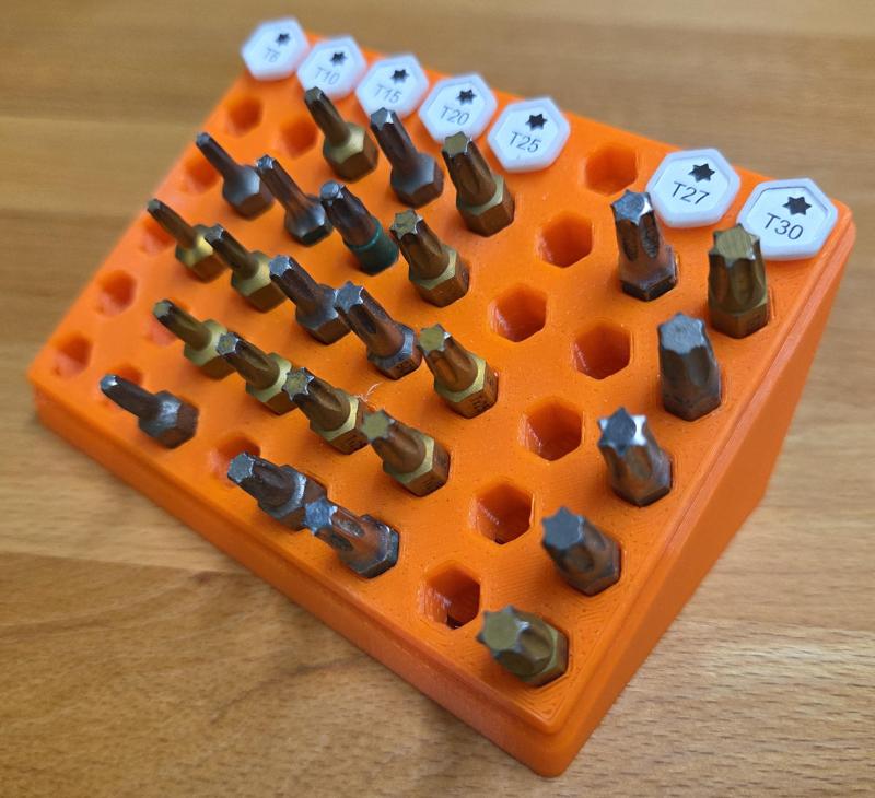 springloaded bit-holder - wallmountable