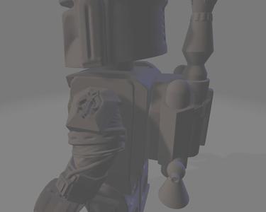 Brick Boba Fett Minifig  (with detachable jetpack)