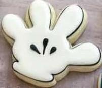 Micky Mouse cookie cutters (Glove, number 2)