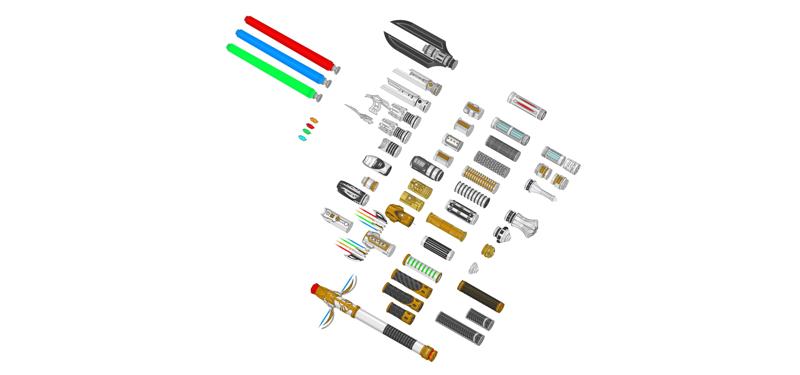 Kal Kestis Lightsaber | Build your Own Lightsaber Collection | Jedi Survivor | Modular Design 1000's of options | By CC3D