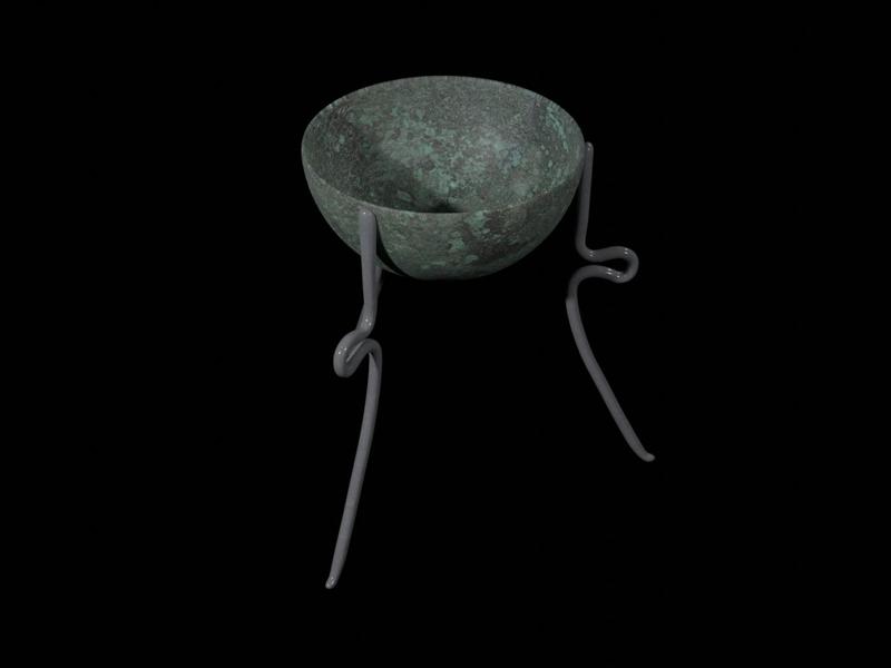 Etruscan tripod - archaeological find