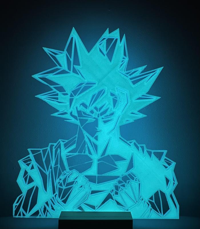Son goku géométrique wall art