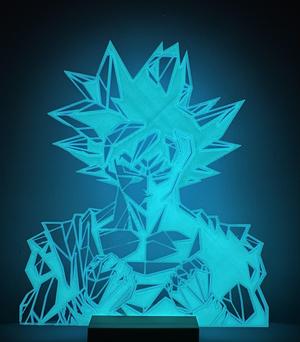 Son goku géométrique wall art