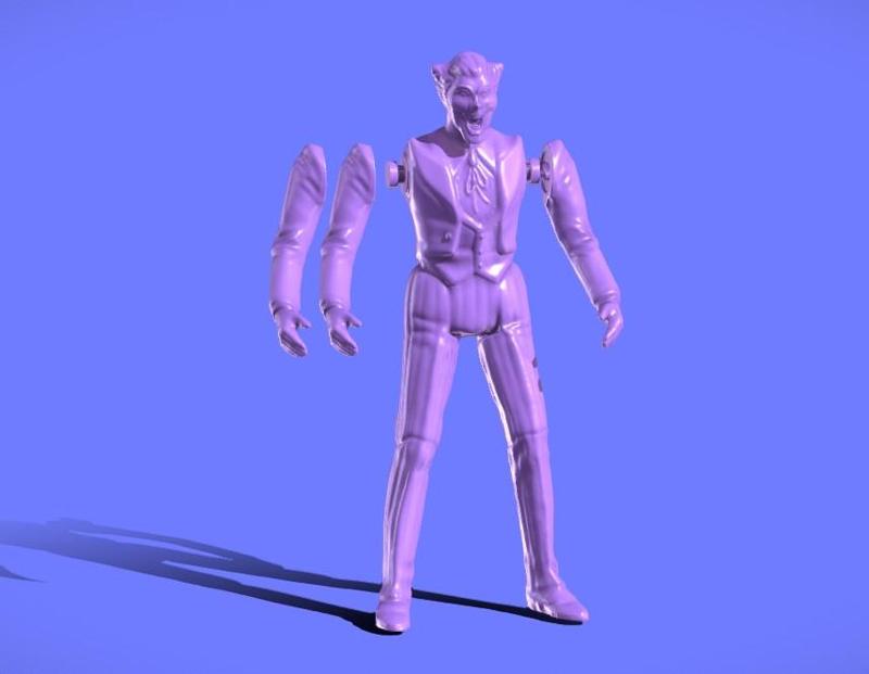 1980s JOKER SUPER-POWERS FIGURE - 3D SCAN