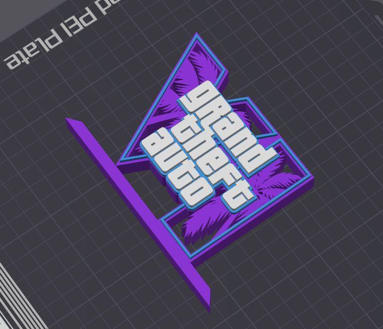 GTA 6 Logo  Table Stand