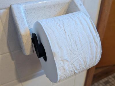 Toilet paper roller extender
