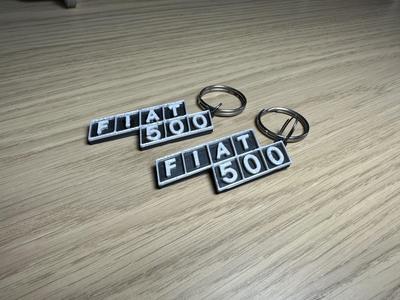 Fiat 500 Keychain