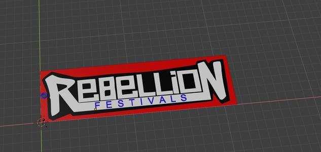 Rebellion Festivals logo Keychain