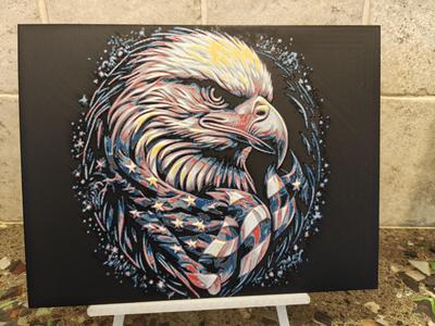 Star Spangled Eagle Hueforge