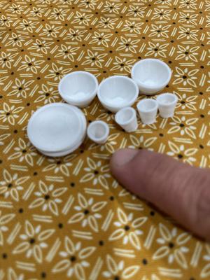 Dollhouse Mini Plates - 1:12