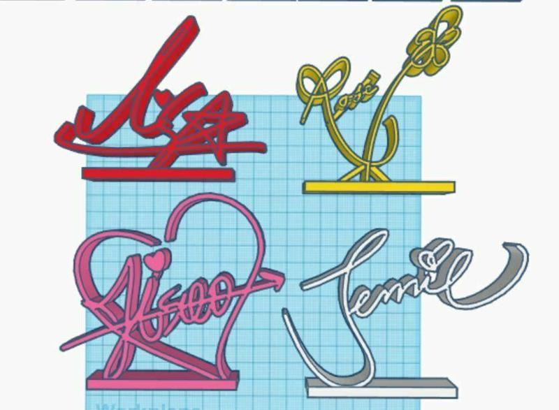 K-pop, P-pop, C-pop, Thai, Logos Collection 1 Logo Decor Display Ornament