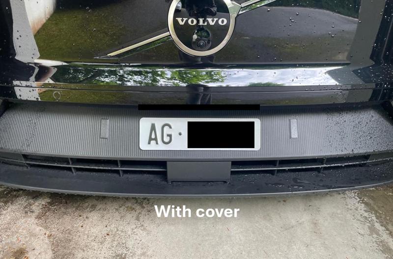 Volvo EX30 License plate hole cover