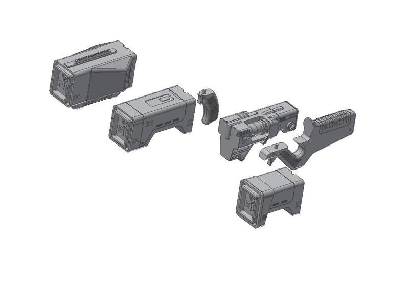 Fallout Institute laser rifle/pistol 1/6 SCALE (#17)