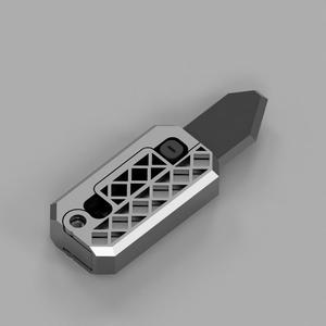 gravity figet toy : elongated with wireframe patterned