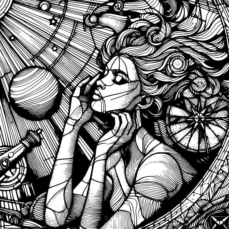 Wall art: Girl (two colours)