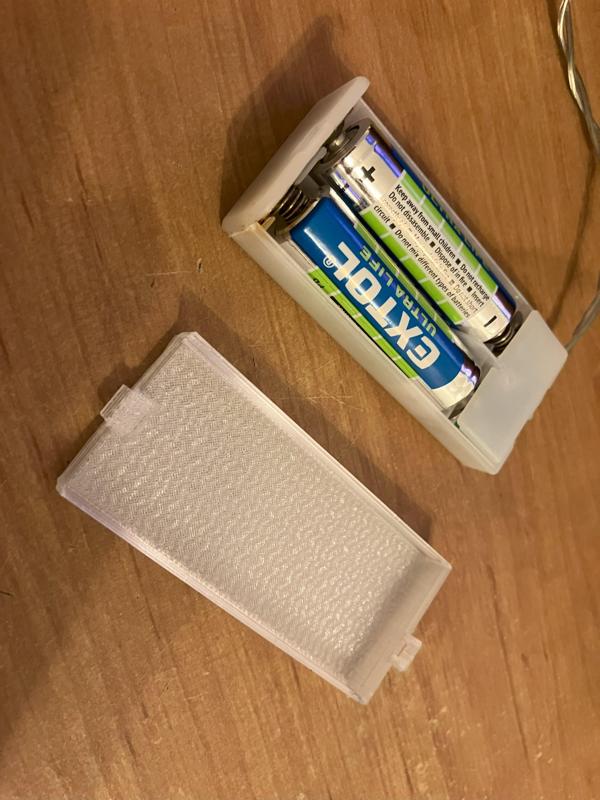 LED lights chain battery cover