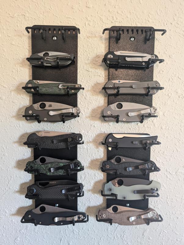 Modular Wall-Mounted Display for Folding Knives