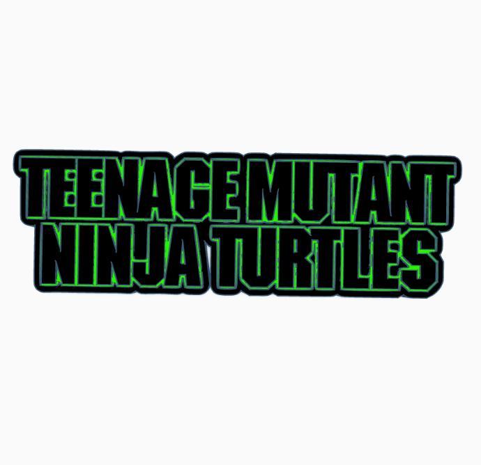 TEENAGE MUTANT NINJA TURTLES MOVIE V3 Logo Display by MANIACMANCAVE3D