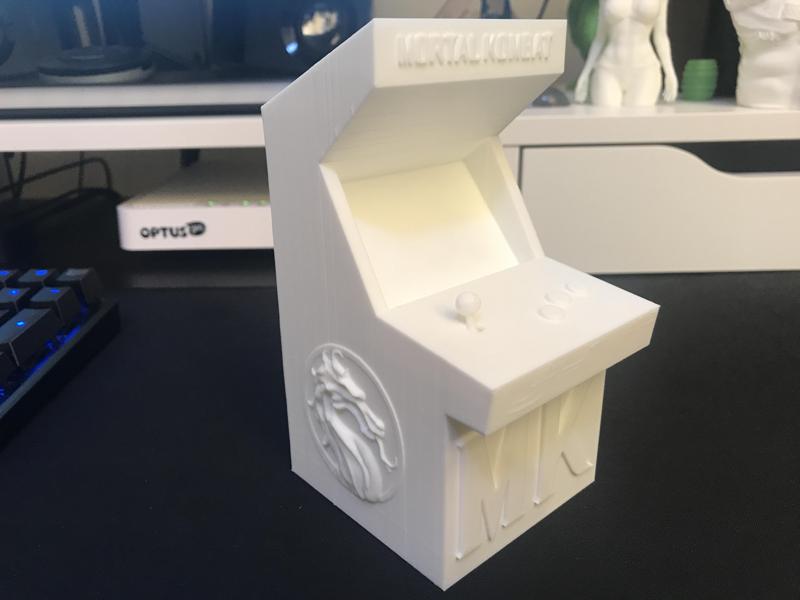 Mortal Kombat Arcade Cabinet with Moving Joystick