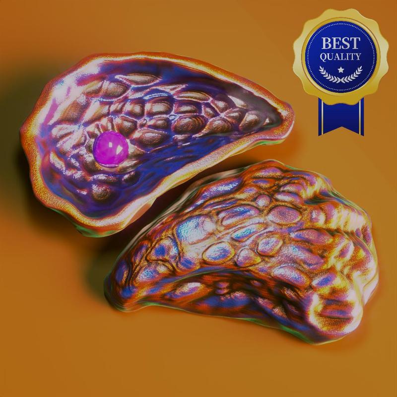 Oyster Shell Vol. 6 High-Detail 3D Printable Model (STL, OBJ)