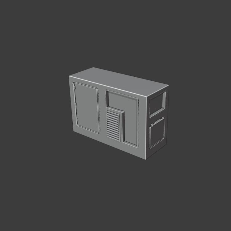 1:24 Scale Power Generator Battery Bank Housing Shell