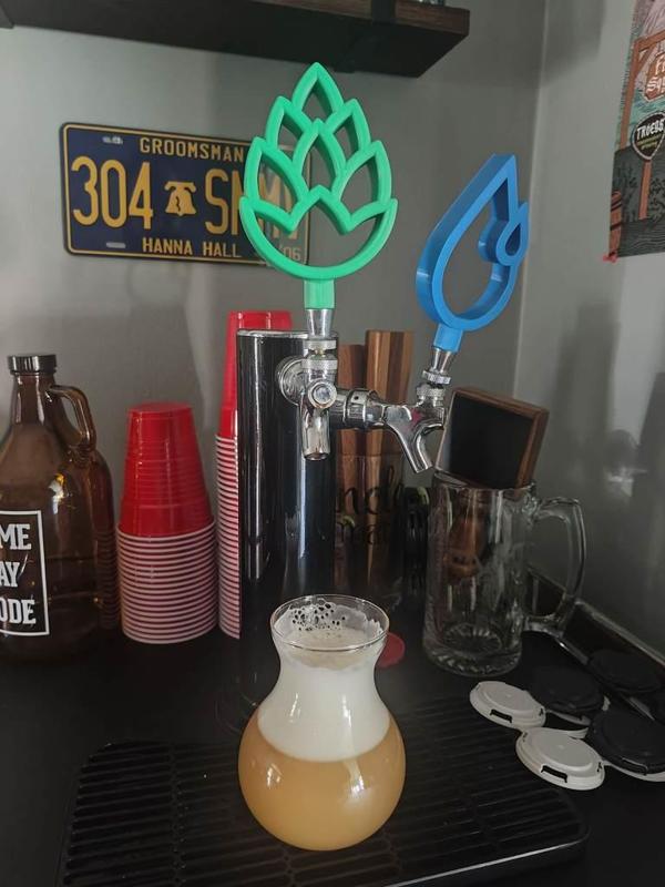 Beer Tap Handle - Water Logo