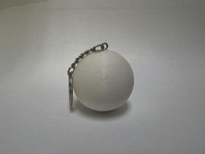 Backpack Accessory Celestial Charm: 3D Printed Moon Keychain