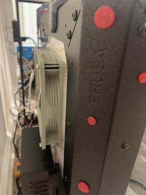 HEPA and Charcoal Filter for 120mm Fan in Original Prusa Enclosure