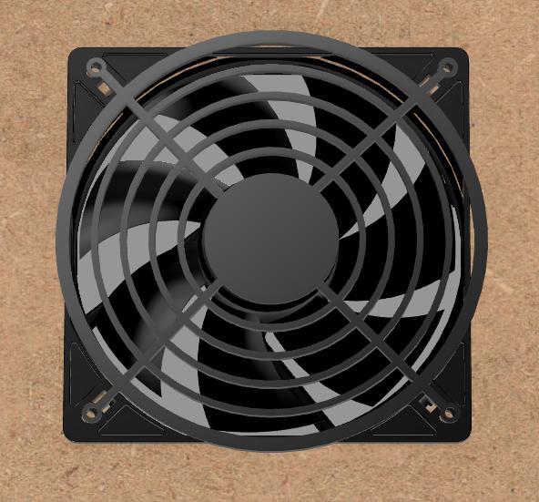 PC fan cover 120 mm, 3 mm diameter holes