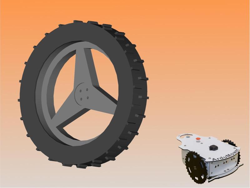 Rim Model "Star" for 250mm Ardumower Wheel