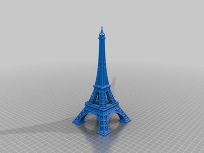 Eiffel Tower watertight and 200mm tall