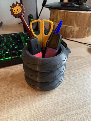 Tire pencil holder