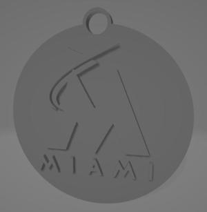 Miami Marlins keychain