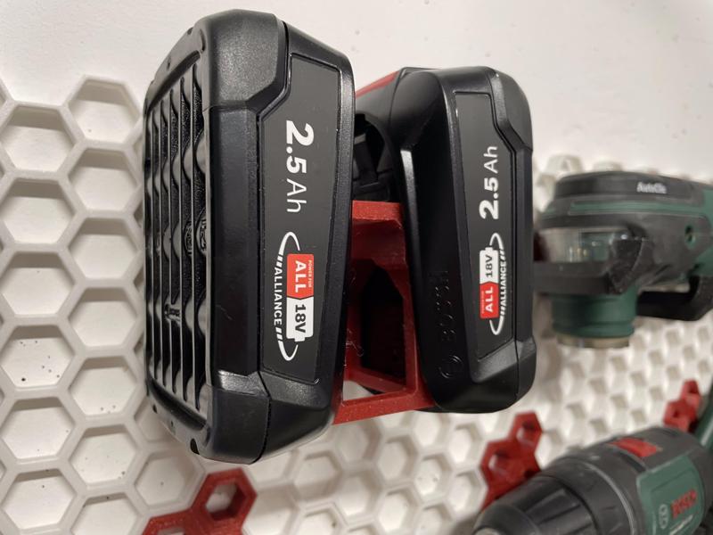 HSW Bosch 18V DIY battery mount and charger