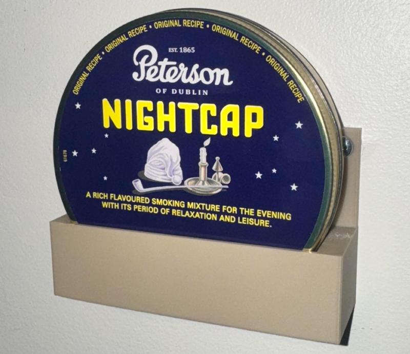 Pipe Tobacco Can wall holder 