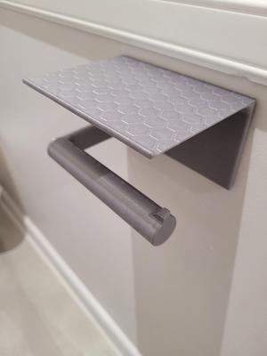 Toilet paper holder with rounded tube | no support