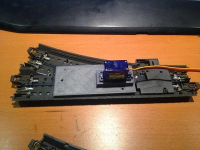 Marklin C rail servo support railroad switch