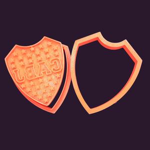 Boca shield. Cutting