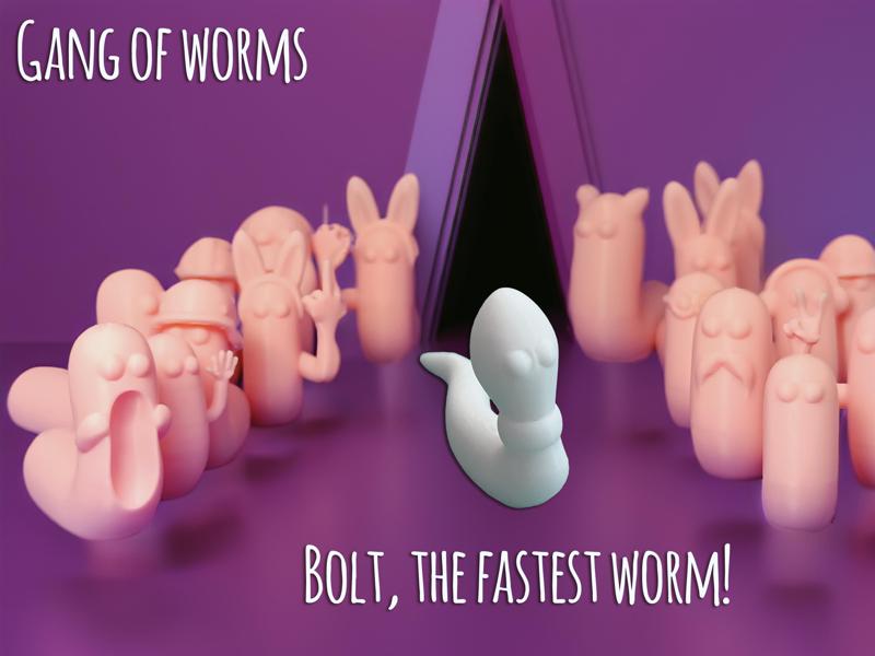 Gang of Worms - Bolt, the fastest worm!
